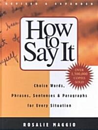 How to Say It (Hardcover, Revised, Expanded)