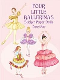 Four Little Ballerinas Sticker Paper Dolls (Paperback)