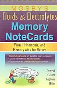 Mosbys Fluids & Electrolytes Memory Notecards (Paperback, Spiral)