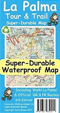 La Palma Tour & Trail Super-Durable Map (Sheet Map)