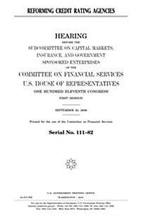 Reforming Credit Rating Agencies (Paperback)