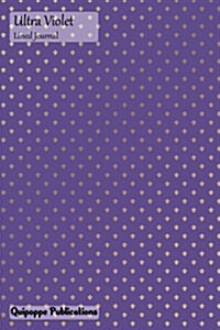 Ultra Violet Lined Journal: Medium Lined Journaling Notebook, Ultra Violet Color of the Year 2018 - Fleur de Lis Cover, 6x9, 130 Pages (Paperback)