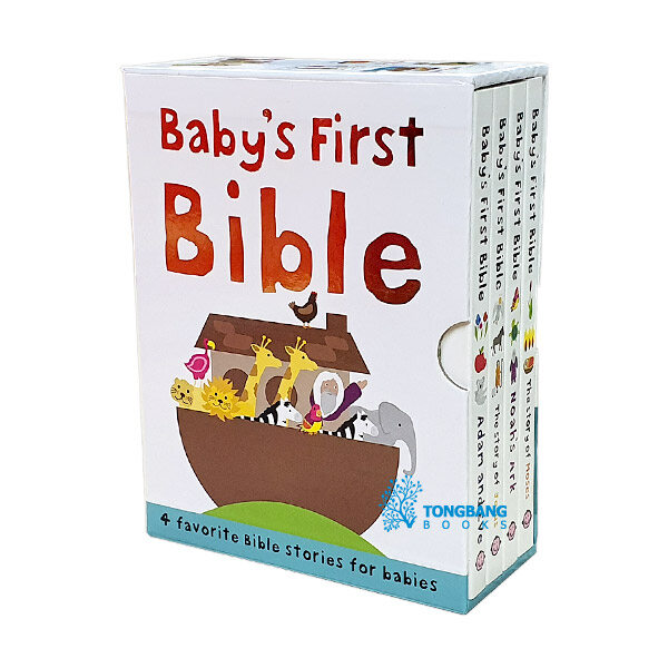 Babys First Bible Boxed Set: The Story of Moses, the Story of Jesus, Noahs Ark, and Adam and Eve (Board Book 4권)