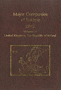 Major Companies of Europe, 2012 (Hardcover, 31th)