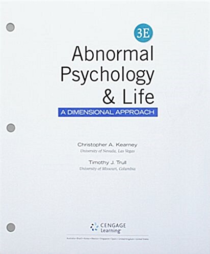 Abnormal Psychology and Life + Mindtap Psychology, 1 Term - 6 Months Access Card (Loose Leaf, 3rd, PCK)
