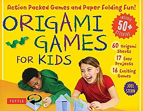 Origami Games for Kids Kit: Action Packed Games and Paper Folding Fun! [origami Kit with Book, 48 Papers, 75 Stickers, 15 Exciting Games, Easy-To- (Other)