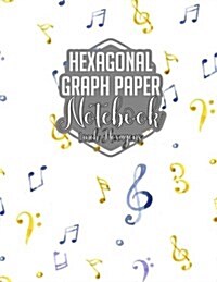 Hexagonal Graph Paper Notebook: 1 Inch Hexagons: Hexagonal Grid Paper For Creating Tiled Or Tessellated Designs - 8.5 x 11, 100 pages (Paperback)