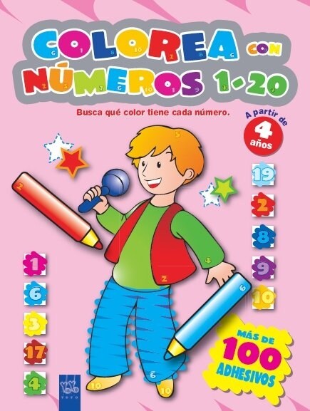 COLOREA CON NUMEROS 1-20 ROSA (Other Book Format)