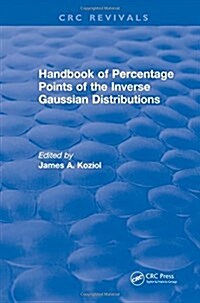 Handbook of Percentage Points of the Inverse Gaussian Distributions (Hardcover)
