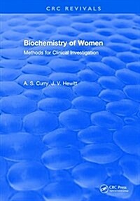 Biochemistry of Women Methods : For Clinical Investigation (Hardcover)