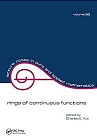 RINGS OF CONTINUOUS FUNCTION (Hardcover)