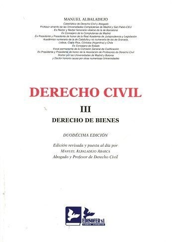 DERECHO CIVIL TOMO III (Paperback)