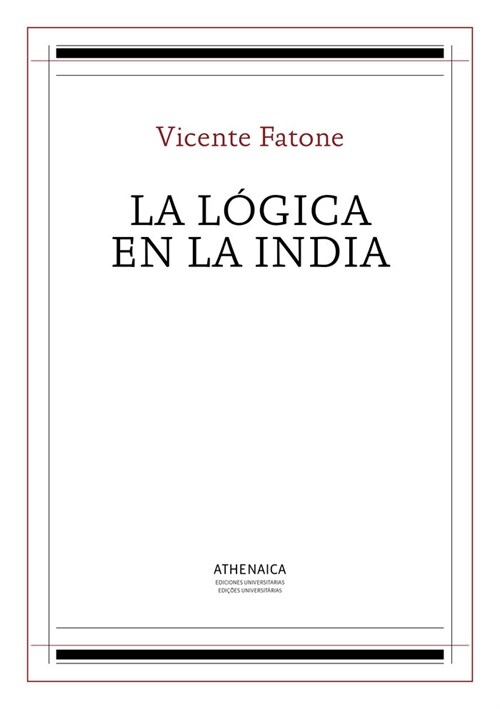 LA LOGICA EN LA INDIA (Book)