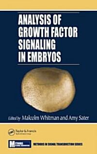 Analysis of Growth Factor Signaling in Embryos (Hardcover)