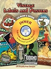 Vintage Labels And Posters (Paperback, CD-ROM)