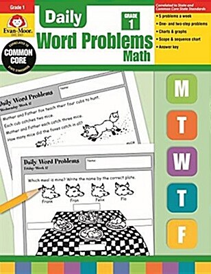 [중고] Daily Word Problems Grade 1 (Paperback, Teacher)