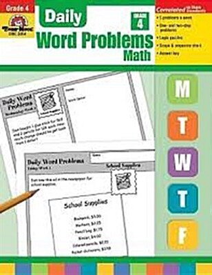 Daily Word Problems Grade 4. (Paperback, Teacher)