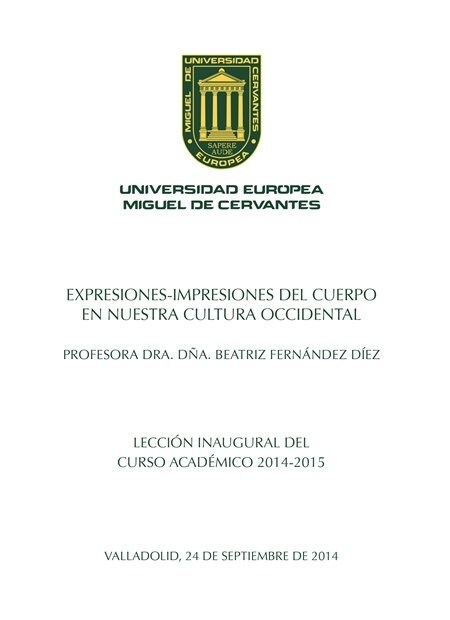EXPRESIONES-IMPRESIONES DEL CUERPOEN NUESTRA CULTURA OCCIDENTAL (Paperback)