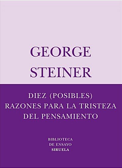 DIEZ (POSIBLES) RAZONES PARA LA TRISTEZA DEL PENSAMIENTO (Digital Download)