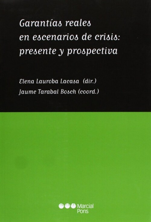 GARANTIAS REALES EN ESCENARIOS DE CRISIS: PRESENTE Y PROSPECTIVA (Paperback)