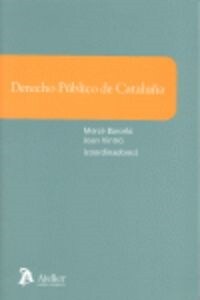 DERECHO PUBLICO DE CATALUNA (Paperback)