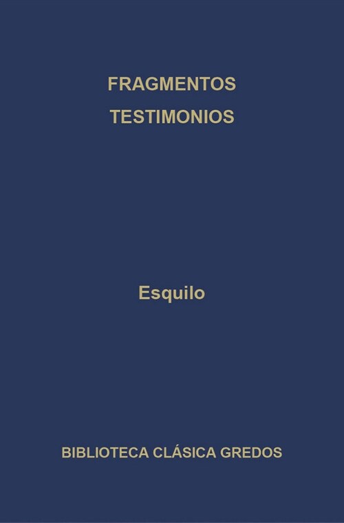 TESTIMONIOS FRAGMENTOS (Paperback)