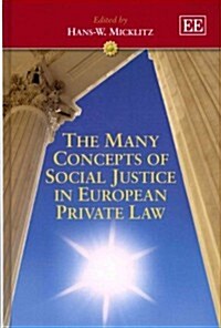 The Many Concepts of Social Justice in European Private Law (Hardcover)