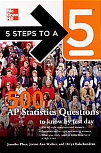 500 AP Statistics Quesitons to Know by Test Day (Paperback)