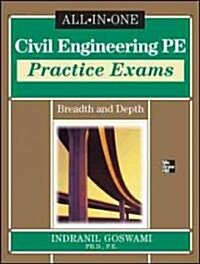 Civil Engineering PE Practice Exams: Breadth and Depth (Paperback)