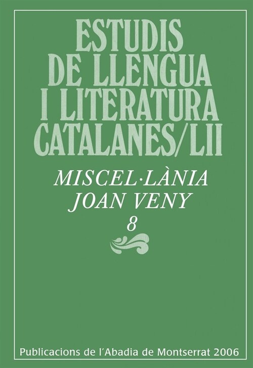 MISCELLANIA JOAN VENY, VOL.8 (Paperback)