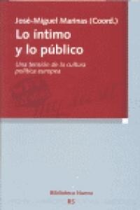 LO INTIMO Y LO PUBLICO (Paperback)