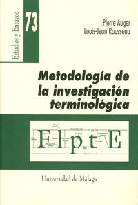 METODOLOGIA DE LA INVESTIGACION TERMINOLOGICA (Paperback)