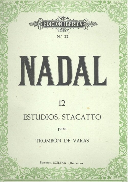 12 ESTUDIOS STACATTO PARA TROMBON DE VARAS (Paperback)