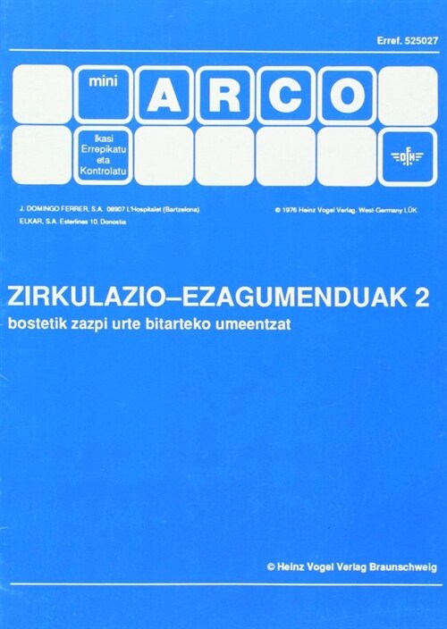 ZIRKULAZIO-EZAGUMENDUAK 2 (Book)