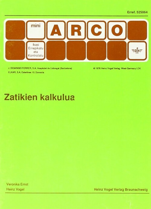 ZATIKIEN KALKULUA (Book)