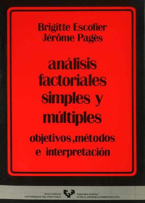 ANALISIS FACTORIALES SIMPLES Y MULTIPLES (Hardcover)