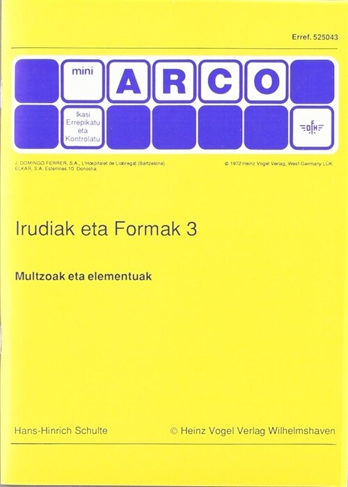 IRUDIAK ETA FORMAK 3 (Book)