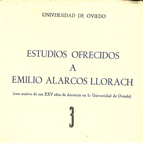 (3) ESTUDIOS OFRECIDOS A EMILIO ALARCOS LLORACH, VOL.3 (Paperback)