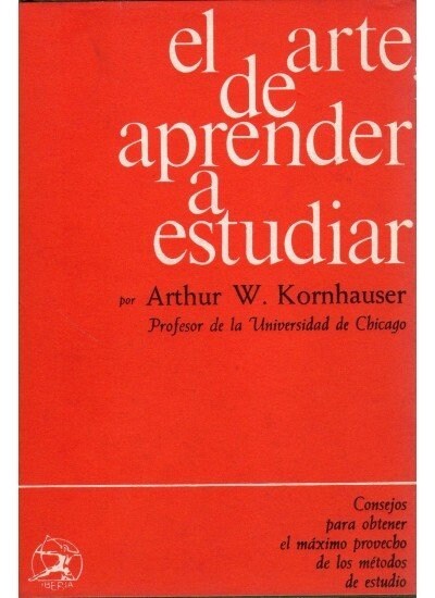 458. ARTE DE APRENDER A ESTUDIAR. TELA (Hardcover)