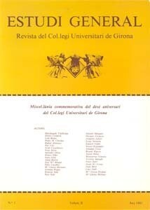 ESTUDI GENERAL 1. MISCEL LANIA COMMEMORATIVA DEL DESE ANIVERSARI DEL COL.LEGI UNIVERSITARI DE GIRONA (196 (Paperback)