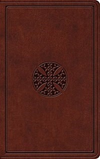 ESV Value Thinline Bible (Trutone, Brown, Mosaic Cross Design) (Imitation Leather)