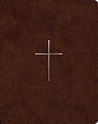 ESV Single Column Journaling Bible (Trutone, Brown, Cross Design) (Imitation Leather)