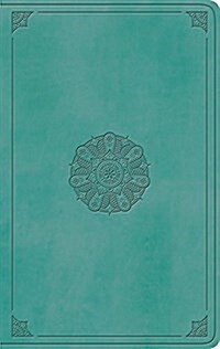ESV Large Print Value Thinline Bible (Trutone, Turquoise, Emblem Design) (Imitation Leather)
