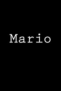 Mario: Notebook, 150 Lined Pages, Glossy Softcover, 6 X 9 (Paperback)