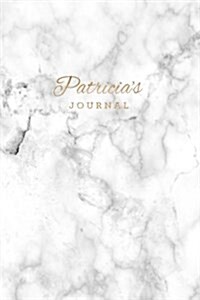Patricias Journal: Personalized Marble + Gold Patricia Notebook - 120-Page Lined (Paperback)