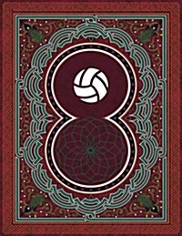 Monogram Volleyball Sketchbook: Blank Art Pad Notebook Journal (Paperback)