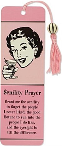 Senility Prayer Beaded Bookmark (Other)