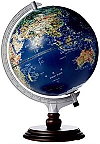 北斗地球儀(25cm浮雕地球儀政區+卫星影像雙畵面版) (平裝, 第1版)