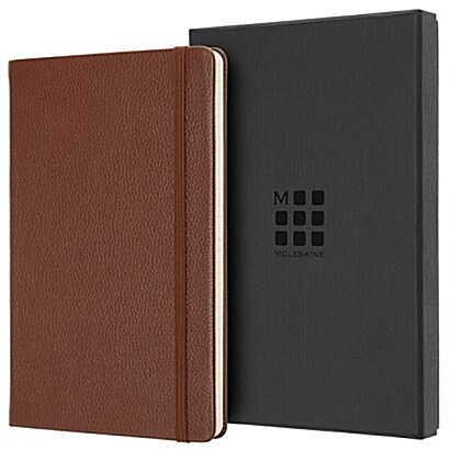 Moleskine Leather Notebook Large Ruled Hard Cover Sienna Brown Boxed Edition (5 X 8.25) (Other, Special)