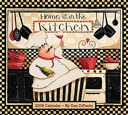 Home Is in the Kitchen 2019 Deluxe Wall Calendar (Wall)